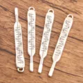 Silver thermometer charms for DIY jewelry making, medical themed craft pendants, retro style. - Style 23 Medical Charm / 1 Piece (9x71mm)