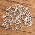 Ciondolo charm con lettera x in argento antico metallo fai da te per creazione di gioielli collana - Lettera X