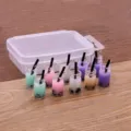 Mini bubble tea glass bottle charms DIY accessories colorful set for crafting and jewelry making - Colorful Milk Tea Cup Glass Bottle Style (21H4) / Multi-Piece Set/Pack