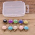 10pcs/box DIY jewelry accessories round glass balls with colorful beads and storage box - Bead Infill Glass Ball Style (23G2-1)