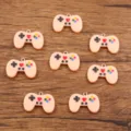 Ciondolo in resina controller gioco fai da te creazione gioielli collana borsa - Beige