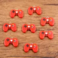 DIY resina controller di gioco ciondoli rossi per collana braccialetto gioielli 10pz - Rosso