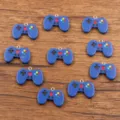 Ciondoli controller di gioco in resina blu ciondoli fai da te creazione di gioielli collana - Blu scuro