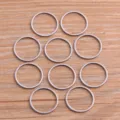 Cadres ronds en acier inoxydable pour la fabrication de bijoux DIY et breloques géométriques. - Style Rond (Grand)