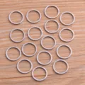 Charms de lunette ronds en acier inoxydable accessoires de bijoux bricolage anneaux - Style Rond (Petit)