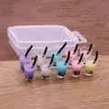 10pcs set DIY miniature bubble tea cup charms pendant jewelry accessories with storage box. - Mini Milk Tea Cup Style (21G3-2)