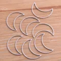 Pendentifs en acier inoxydable en forme de croissant de lune pour bijoux faits main. - Style Lune / L