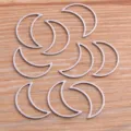 Pendentifs en acier inoxydable croissant de lune, breloques creuses DIY pour bijoux. - Style Lune / M
