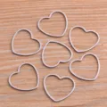 Pendentifs de lunette ouverts en acier inoxydable en forme de coeur pour vos bijoux DIY - Style Coeur / L