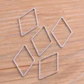 Cadre creux géométrique en forme de diamant en acier inoxydable accessoires bijoux. - Style Losange / L