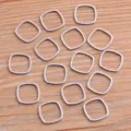 Breloques carrées en acier inoxydable pour fabrication de bijoux et loisirs créatifs. - Style Quadrilatère (Petit)