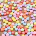 Perles de lettres en coeur acrylique colorees pour fabrication de bijoux et loisirs - Perles Alphabet Cœur Colorées avec Lettres Blanches (32) / Pack de 100