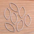 Pendentif cadre creux géométrique en acier inoxydable pour fabrication de bijoux DIY. - Style en Forme d'œil (Grand)