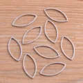 Breloques de lunette ouverte en acier inoxydable marquise pour la fabrication de bijoux DIY. - Style en Forme d'œil (Moyen)