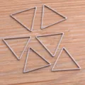 Pendentifs bezel ouverts triangulaires en acier inoxydable pour bijoux DIY en resine. - Style Triangle (Grand)