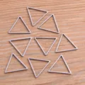Pendentif cadre triangle en acier inoxydable, composant de bijoux DIY géométrique. - Style Triangle (Moyen)