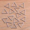 Pendentifs de cadre triangulaire en acier inoxydable pour fabrication de bijoux DIY en métal. - Style Triangle (Petit)
