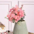 Mazzo di fiori artificiali rosa decorazione botanica per ufficio casa tavola arredo - Rosa