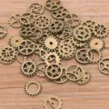 Mini ingranaggi steampunk bronzo ruote metallo 8 15mm accessori creazione gioielli fai da te - B Bronzo Antico 100g / 100g