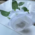 Artificial white rose flower single stem home decor floral arrangement elegant realistic fake rose - Single Small Rose (7-8cm) / White