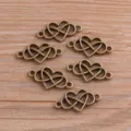 Antikbronze Herz Unendlichkeit Verbinder Anhänger für DIY Armbänder und Schmuckherstellung. - Antike Bronze