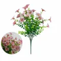 Bouquet di fiori artificiali eucalipto viola plastica decorazione casa rosa 36cm lungo - Violette (Rosa)
