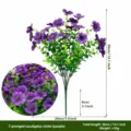 Bouquet di fiori di eucalipto viola artificiale, decorazione floreale in plastica viola. - Violette (Viola)