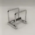 Newton wiege metall balance kugel schreibtisch büro deko wissenschaft physik detail ansicht - C-Form / Silber