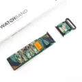 Vue détaillée de bracelet de montre en nylon tressé camouflage, compatible smartwatch, réglable. - 42/44/45/49 mm (S10 46 mm) / Camouflage de Jungle