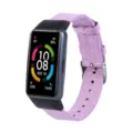 Bracelet de rechange en toile pour traqueur d'activité, élégant et très confortable. - Violet