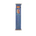 Denim Apple Watch strap graffiti velcro sport replacement band compatible with smart watch models. - Denim Royal Blue