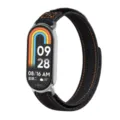 Ersatz Jeans Klettverschluss Armband für Xiaomi Band 8 9 Sport Smartwatch Zubehör Ersatzband. - Universell für Xiaomi Mi Band 8/9 / Tiefschwarz