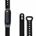 Cinturino di ricambio in pelle sottile per smartwatch doppio rivetto nero design pulito - Nero
