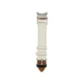 Bracelet de montre en cuir veritable blanc de rechange compatible smartwatch accessoires - Blanc