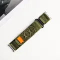 Bracelet de montre alpine loop en nylon vert pour smartwatch, design de sport résistant. - Samsung Watch 8 / Vert Militaire