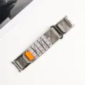 Bracelet de montre tressé en nylon avec boucle velcro sport en plein air pour montre connectée - Samsung Watch 8 / Gris