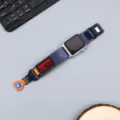 Bracelet de montre en nylon avec boucle magnétique compatible smartwatch sport gris - 20mm / Bleu
