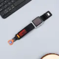 Bracelet de montre en nylon tactique d'extérieur avec boucle magnétique pour montre connectée - 20mm / Noir