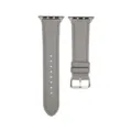 Bracelet de montre en cuir motif lichee gris bracelet de rechange pour Apple Watch neuf - 38/40/41mm / Style Femme Gris