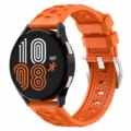 Replacement silicone watch strap compatible with Samsung and Huawei smartwatches 20mm 22mm. - 20mm / Orange