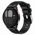 Black silicone watch strap replacement for smart watch, durable tire tread design, 20mm 22mm - 20mm / Midnight Blue