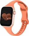Orange silicone watch strap and case set, compatible design, flexible and durable. - 42/44/45/46/49MM / Orange Red