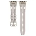 Silicone replacement watch band compatible with Apple Watch Ultra SE series, beige. - Starlight 42/44/45/49MM