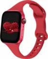 Red silicone replacement watch strap compatible with apple smart watch daily wear accessory - 38/40/41mm / Red