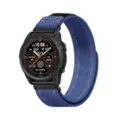 Bracelet de montre en tissu denim bleu de rechange attache rapide compatible smartwatch - 22mm / Denim Bleu Foncé