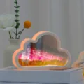 DIY Tulip Cloud Night Light LED Flower Infinite Mirror Valentine Gift Variant Pink - 20 Flowers Full USB Cable Kit / Pink Tulip