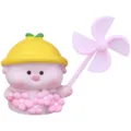 Cute pink pig car air vent aromatherapy diffuser with pinwheel and flowers cute ornament - Piggy