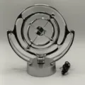 Silbernes Metall Perpetuum Mobile Schreibtisch Deko Himmelsglobus Kinetik Ornament USB. - Silber Diamant