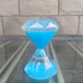 Kreatives großes Diamant-Flüssigkeits-Sanduhr-Spielzeug Desktop-Dekoration Acryl-Geschenk - Blau