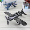 Vintage Metall Flugzeug Modell Retro Flugzeug Eisen Handwerk Heimtextilien Tisch Dekoration - Schwarz